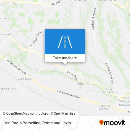 Via Paolo Borsellino map