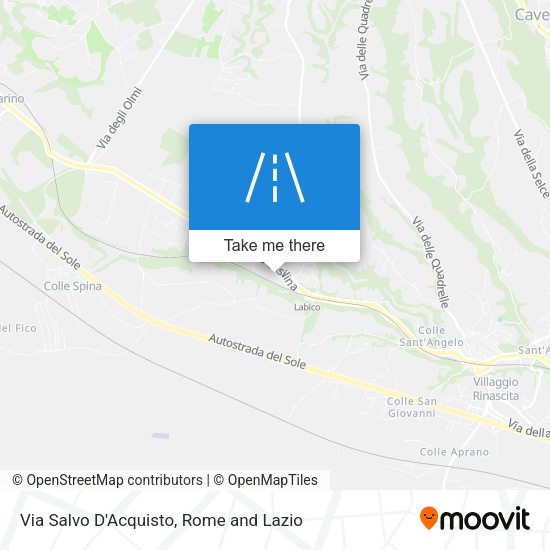Via Salvo D'Acquisto map