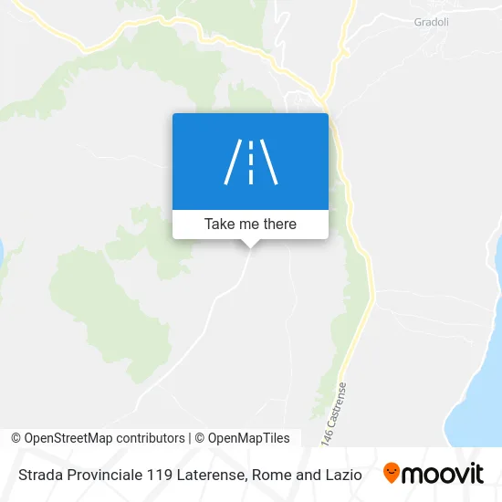 Provincial Road 119 Laterense map