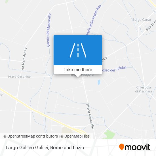 Largo Galileo Galilei map