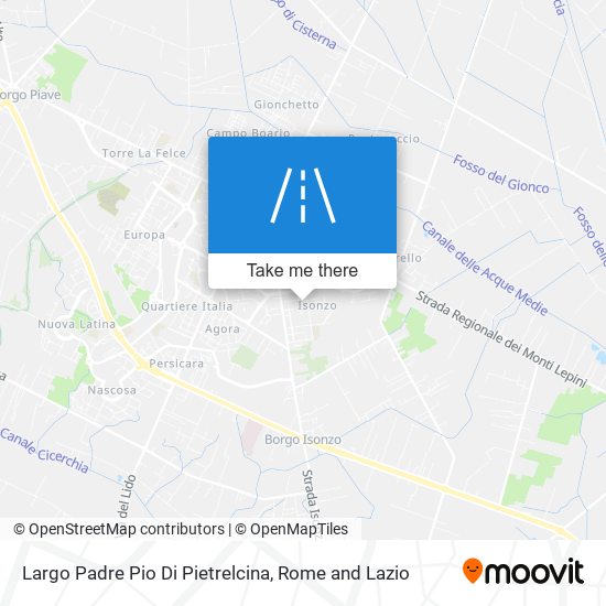 Largo Padre Pio Di Pietrelcina map