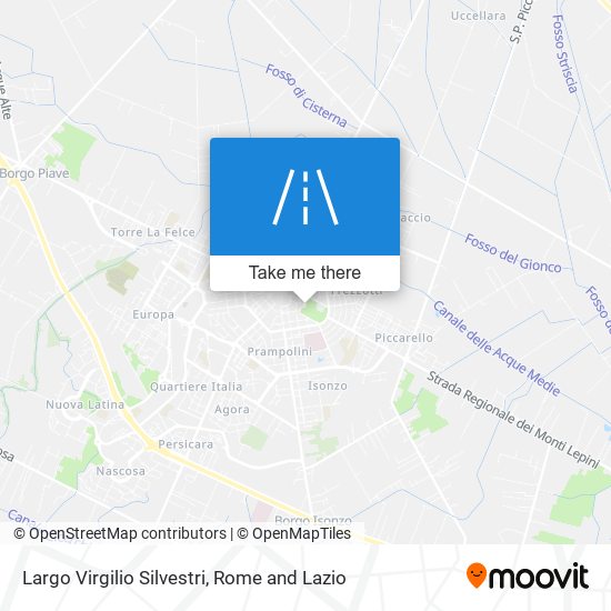 Largo Virgilio Silvestri map
