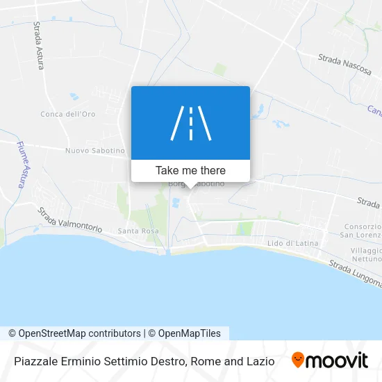 Piazzale Erminio Settimio Destro map