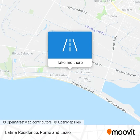 Latina Residence map