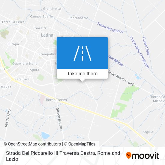 Strada Del Piccarello III Traversa Destra map