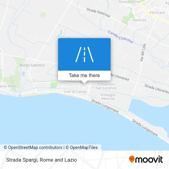 Strada Spargi map