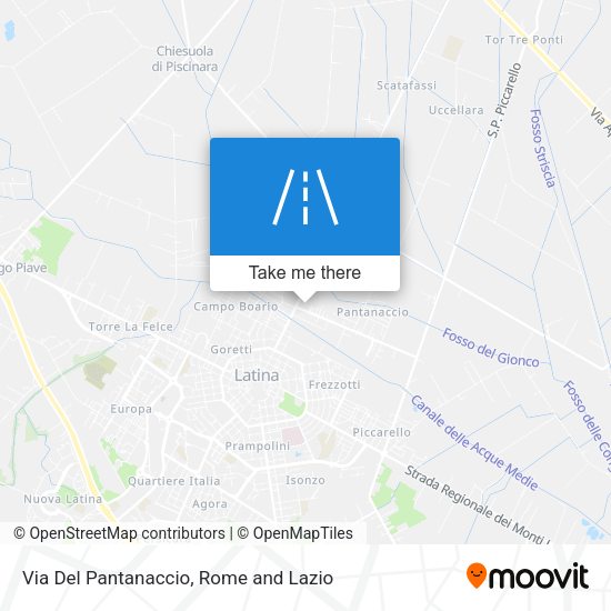 Via Del Pantanaccio map
