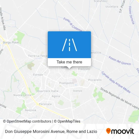 Don Giuseppe Morosini Avenue map