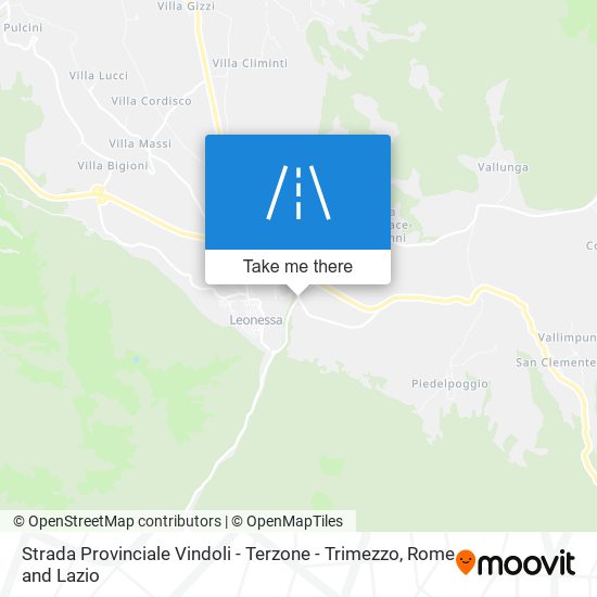 Strada Provinciale Vindoli - Terzone - Trimezzo map