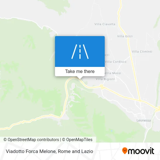 Viadotto Forca Melone map