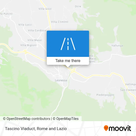 Tascino Viaduct map