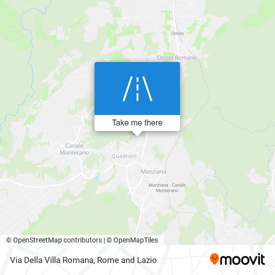 Via Della Villa Romana map