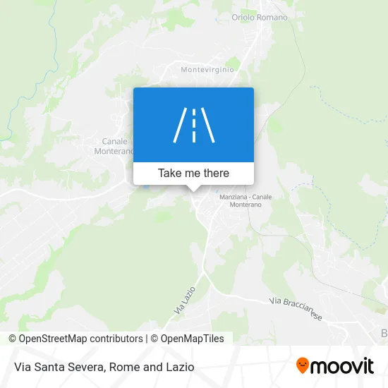 Via Santa Severa map