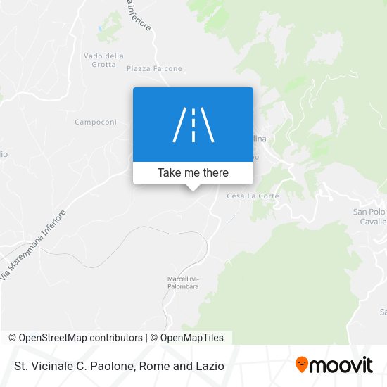 St. Vicinale C. Paolone map