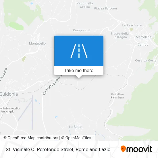 St. Vicinale C. Perotondo Street map