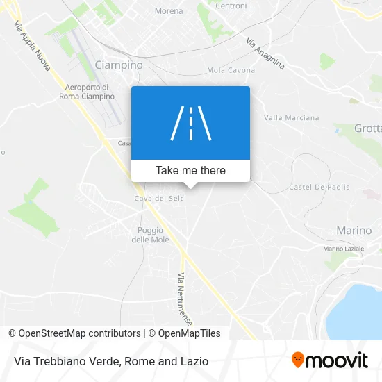 Trebbiano Verde Street map