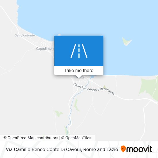 Via Camillo Benso Conte Di Cavour map