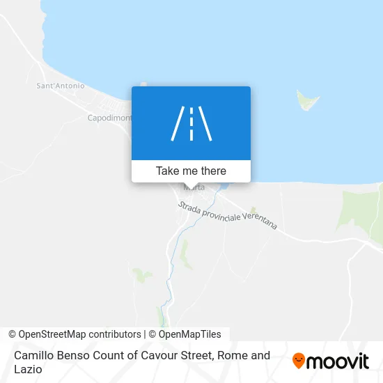 Camillo Benso Count of Cavour Street map