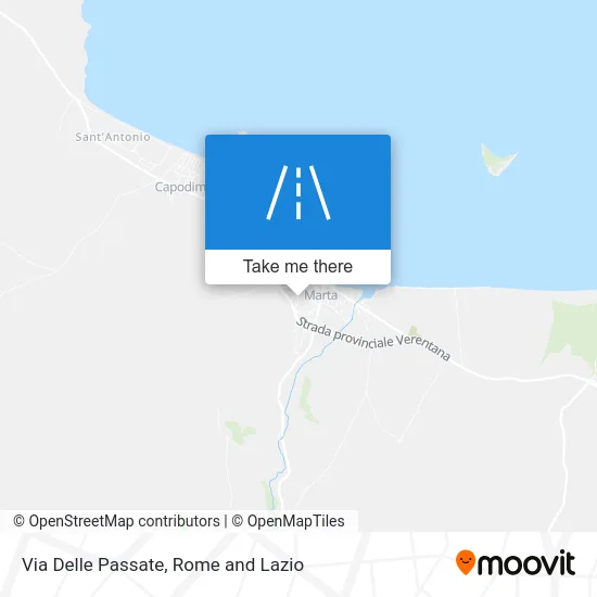 Delle Passate Street map