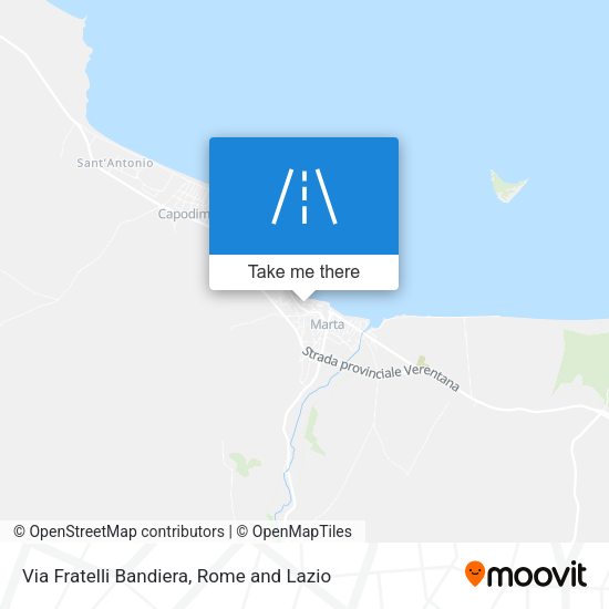 Via Fratelli Bandiera map