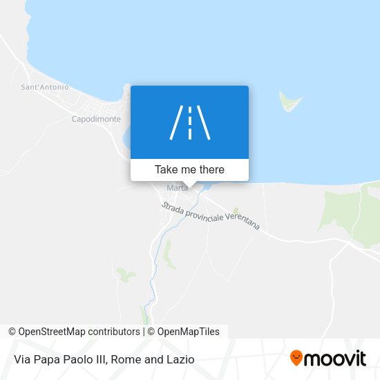 Via Papa Paolo III map