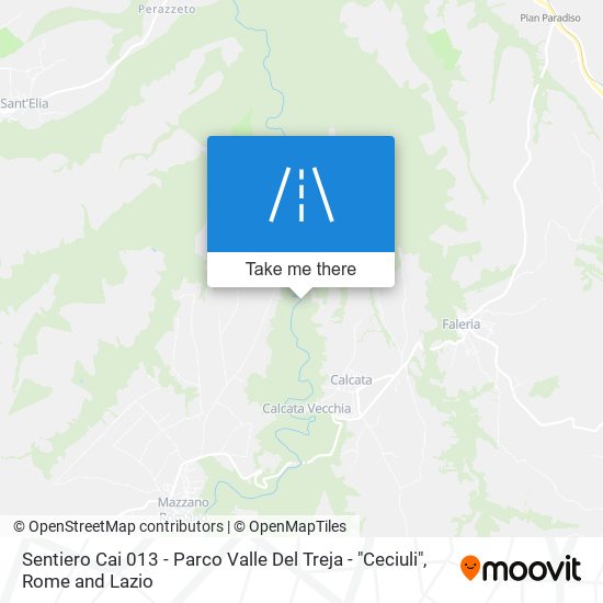 Sentiero Cai 013 - Parco Valle Del Treja - "Ceciuli" map