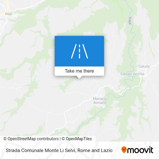 Strada Comunale Monte Li Selvi map