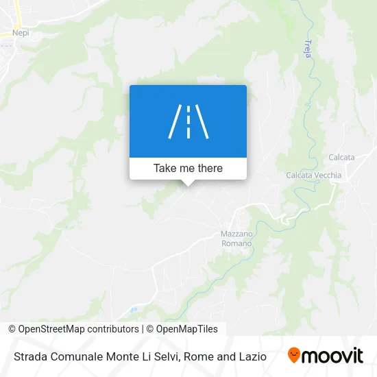 Strada Comunale Monte Li Selvi map