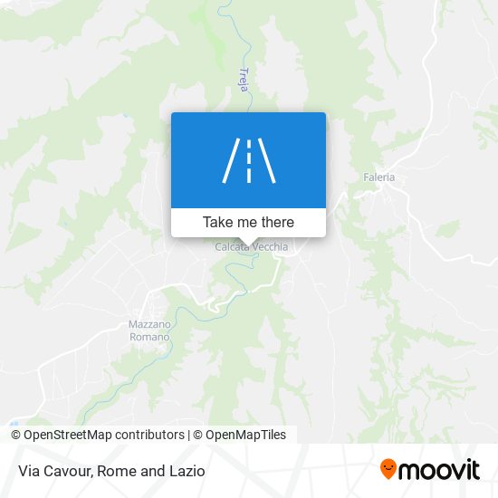 Via Cavour map