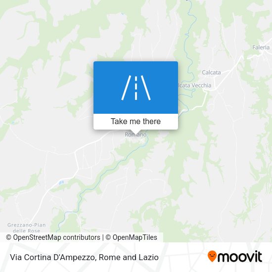 Via Cortina D'Ampezzo map