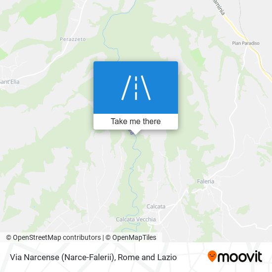Via Narcense (Narce-Falerii) map