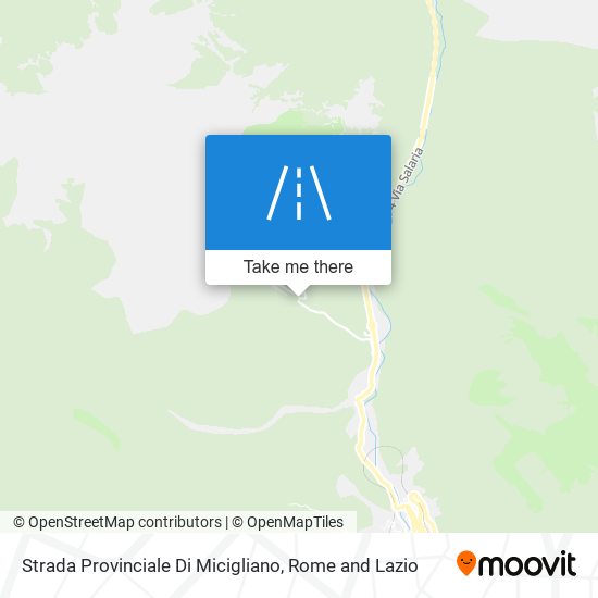 Strada Provinciale Di Micigliano map