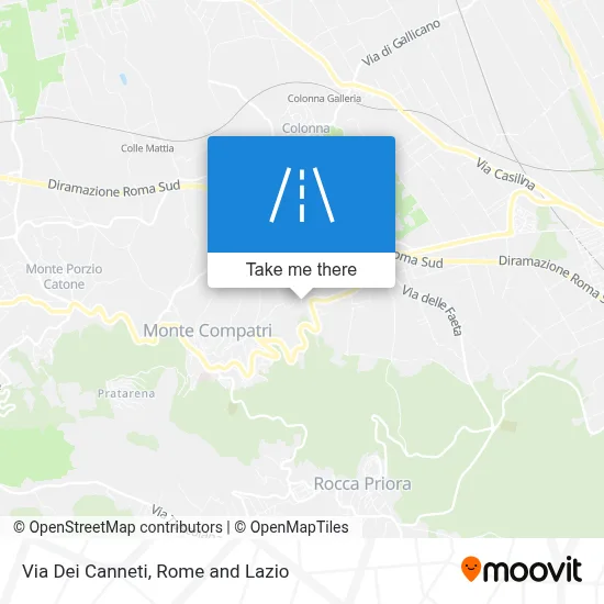 Via Dei Canneti map