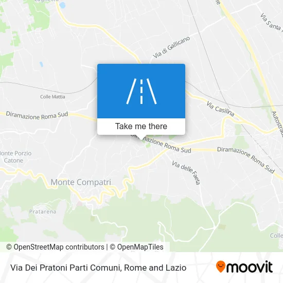 Pratoni Parti Comuni Street map