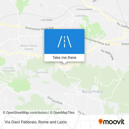 Ten February Street map