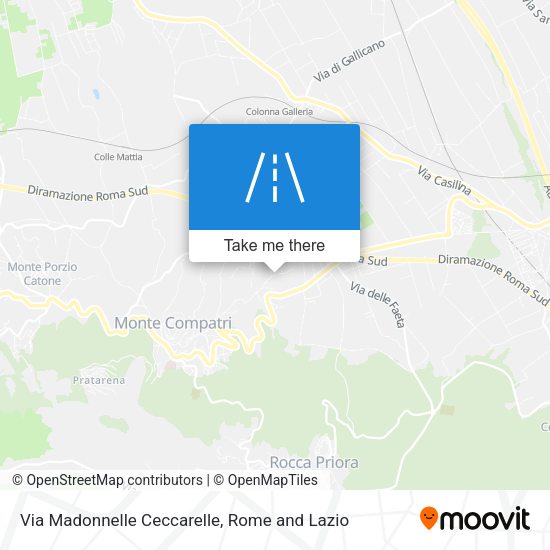 Via Madonnelle Ceccarelle map
