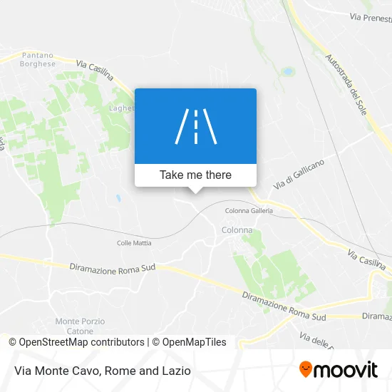 Mount Cavo Street map