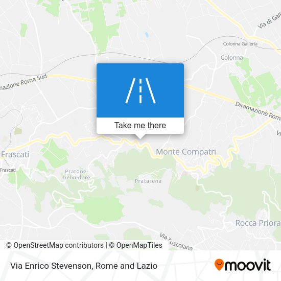 Via Enrico Stevenson map
