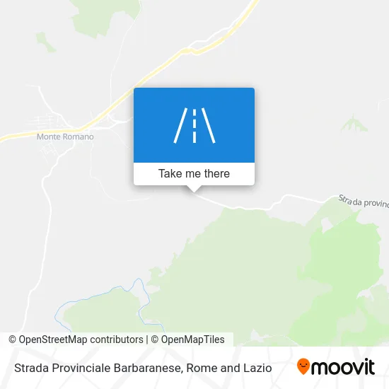Barbaranese Provincial Road map