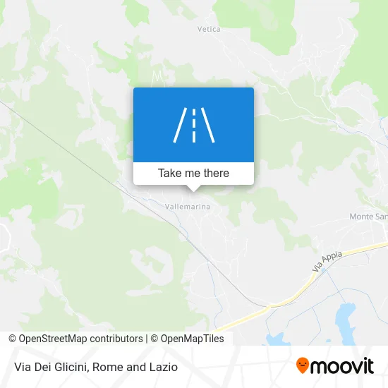 Dei Glicini Street map