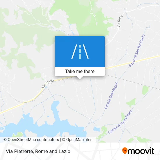 Via Pietrerte map