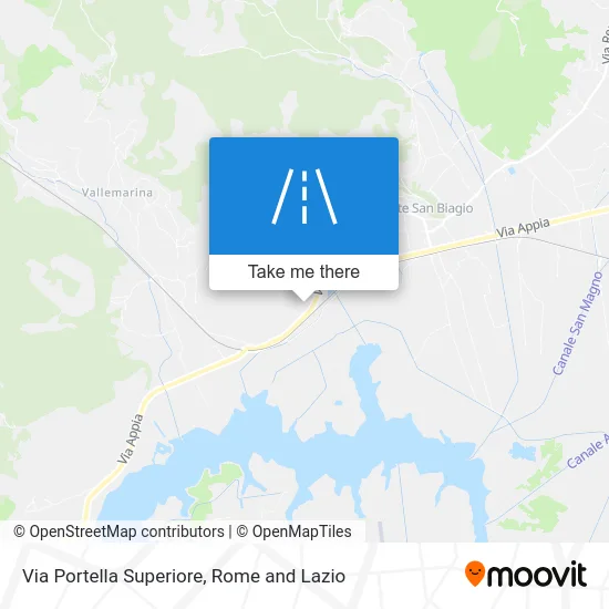 Portella Superiore Street map