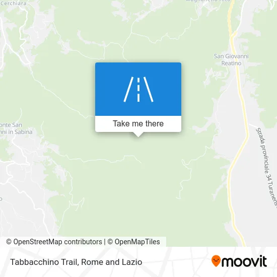 Tabbacchino Trail map