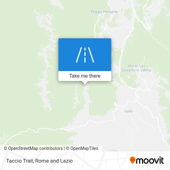 Taccio Trail map