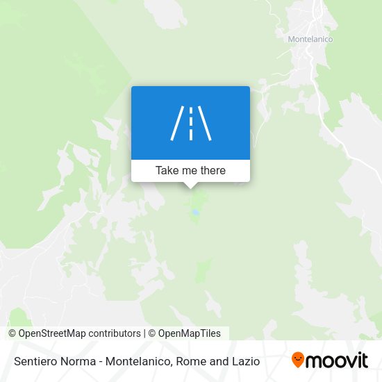 Sentiero Norma - Montelanico map