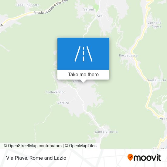 Via Piave map