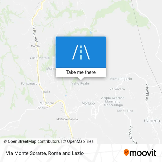 Monte Soratte Street map