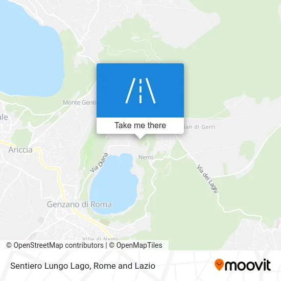 Lungo Lago Trail map