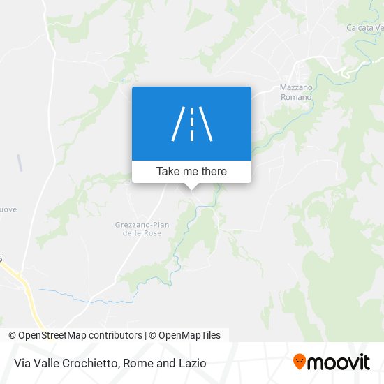 Via Valle Crochietto map