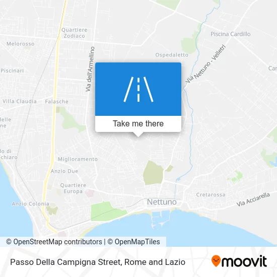 Passo Della Campigna Street map